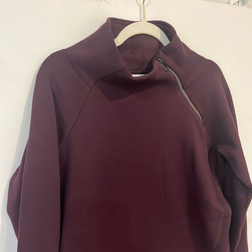 Athleta Decadent Chocolate Cozy Karma Asym Pullover size Small - Picture 5 of 16
